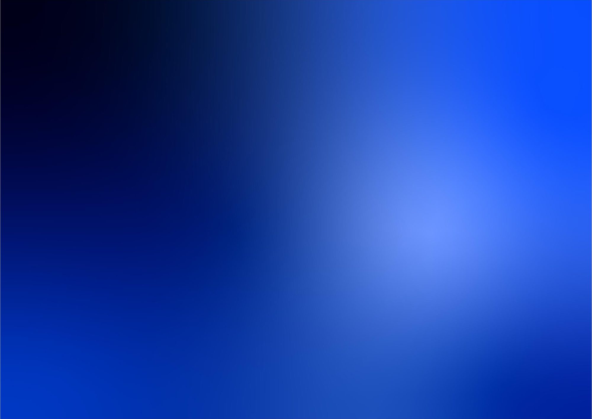 A full spread of nothing but International Klein Blue, deepening from the edges into a glow at the center